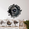 Alien Arrival | 3D Hole In the Wall Decal