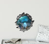 Alien Abduction UFO 2 | 3D Hole In the Wall Decal
