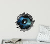 Alien UFO 3 | 3D Hole In the Wall Decal