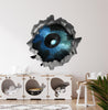 Alien UFO 3 | 3D Hole In the Wall Decal