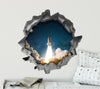 Space Shuttle Launch | 3D Hole In the Wall Decal
