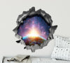 Sunrise Over Earth | 3D Hole In the Wall Decal