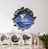 Alien Ice Planet | 3D Hole In the Wall Decal