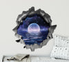 Infinity Lake Moonrise | 3D Hole In the Wall Decal