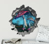 Enchanted Mushroom Swing | 3D Hole In the Wall Decal