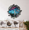Enchanted Mushroom Swing | 3D Hole In the Wall Decal