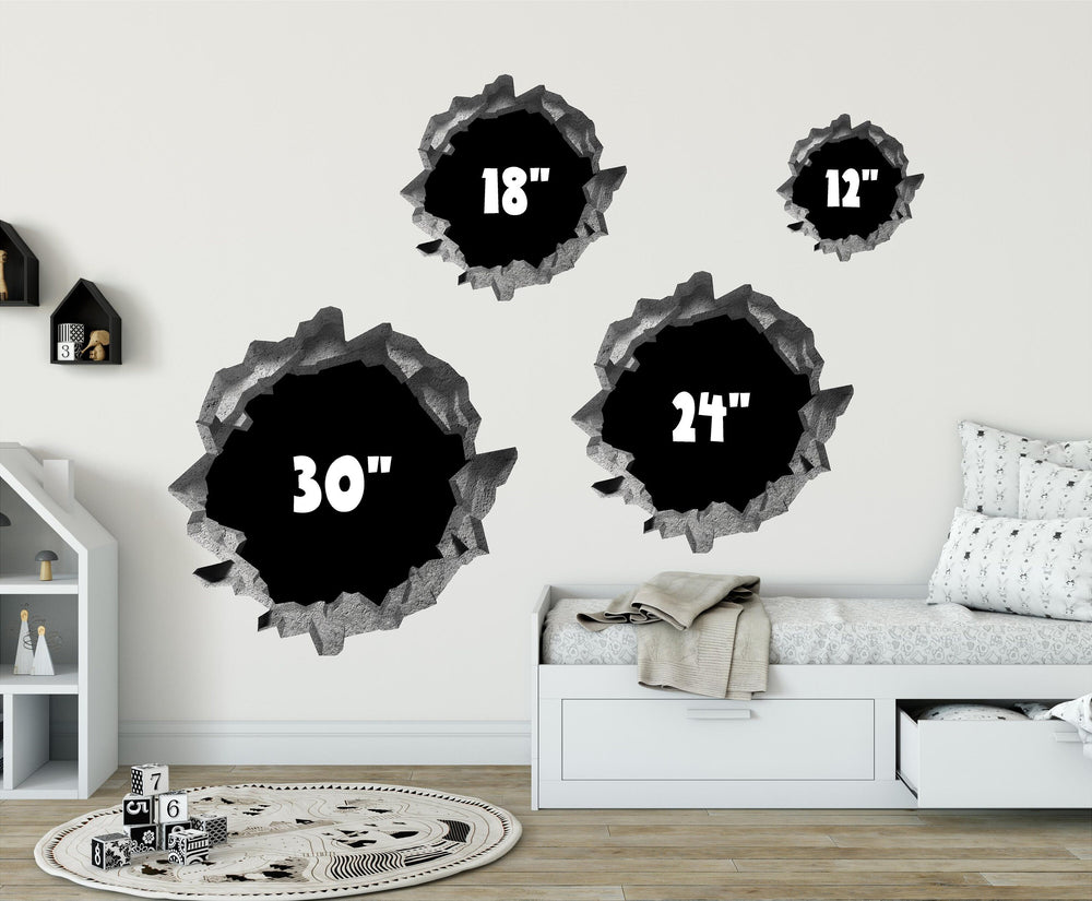 Sword In The Stone | 3D Hole In the Wall Decal