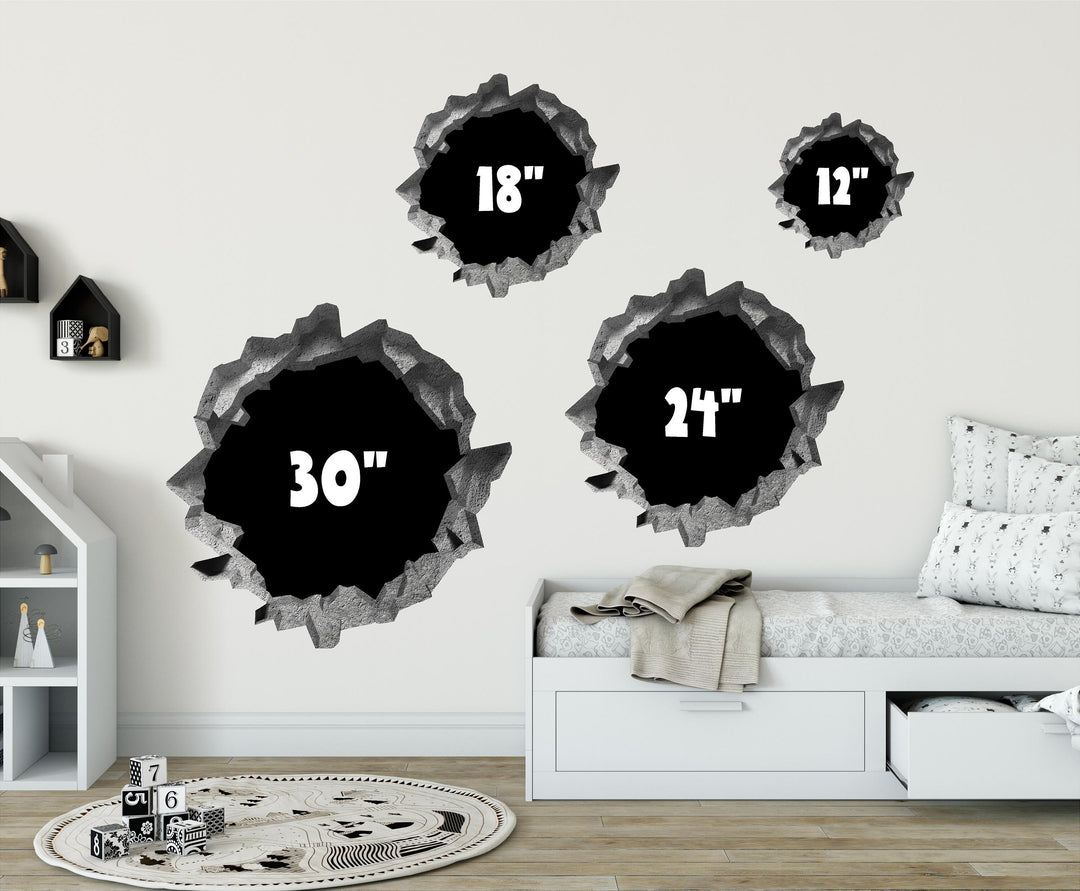 Sword In The Stone | 3D Hole In the Wall Decal