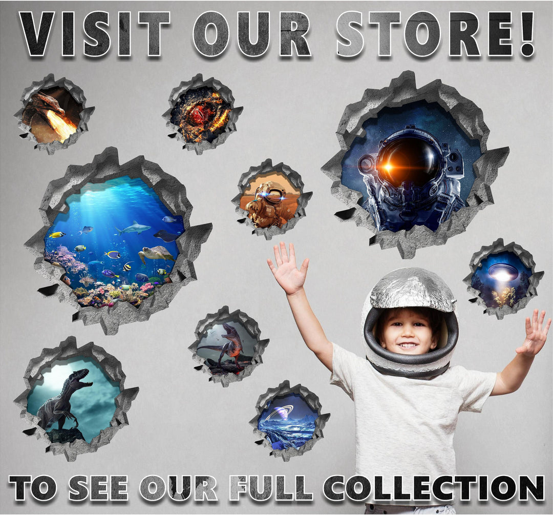 Sword In The Stone | 3D Hole In the Wall Decal
