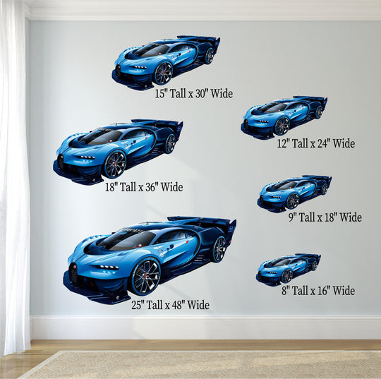 Bugatti Vision GT Car Wall Decal