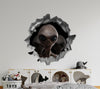 Alien Arrival 2 | 3D Hole In the Wall Decal