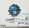 Alien Abduction UFO 2 | 3D Hole In the Wall Decal