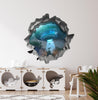 Alien Abduction UFO 2 | 3D Hole In the Wall Decal