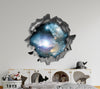 Nebula & Stars Galaxy | 3D Hole In the Wall Decal