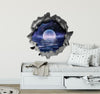 Infinity Lake Moonrise | 3D Hole In the Wall Decal