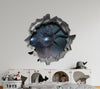 Ice Dragon | 3D Hole In the Wall Decal
