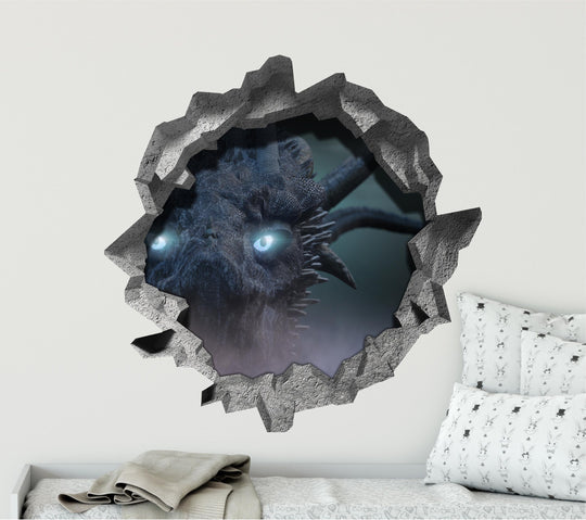 Ice Dragon | 3D Hole In the Wall Decal