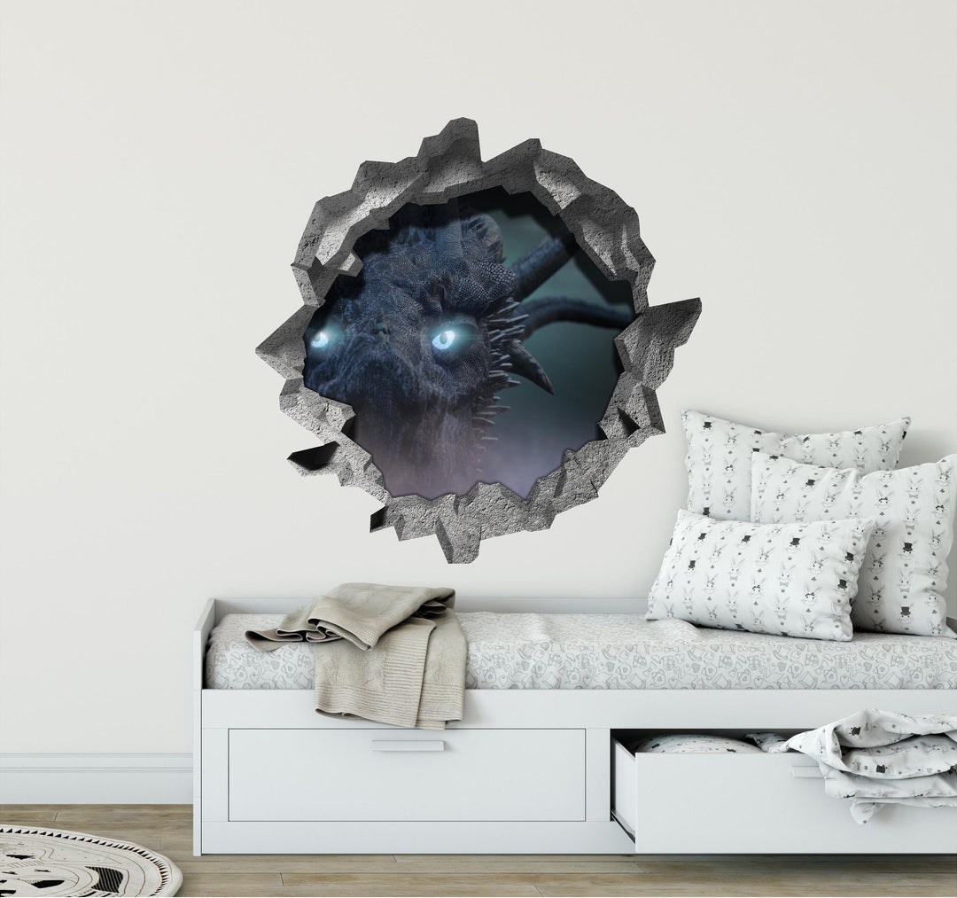 Ice Dragon | 3D Hole In the Wall Decal