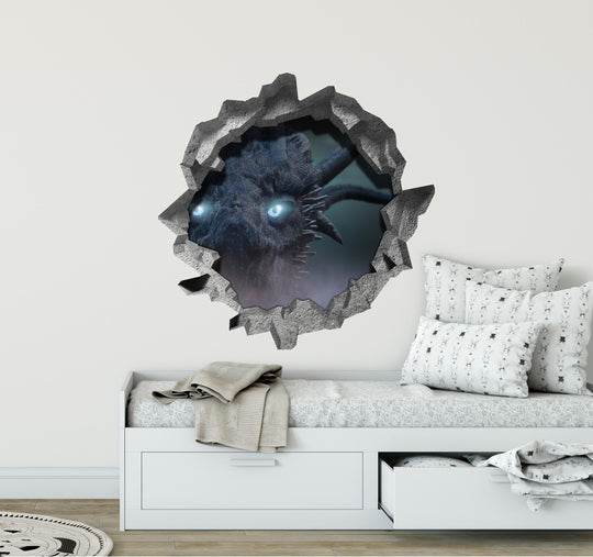 Ice Dragon | 3D Hole In the Wall Decal