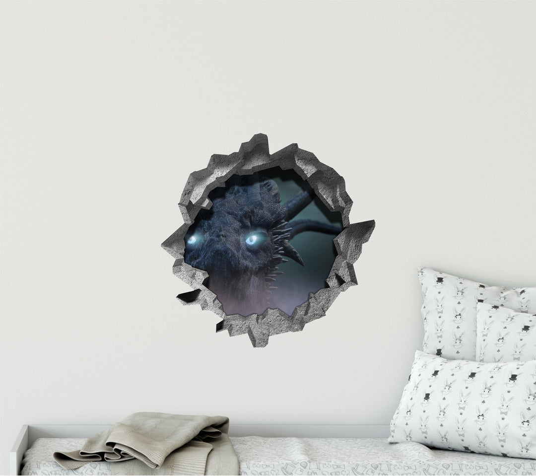 Ice Dragon | 3D Hole In the Wall Decal