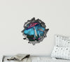 Enchanted Mushroom Swing | 3D Hole In the Wall Decal