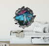 Enchanted Mushroom Swing | 3D Hole In the Wall Decal
