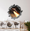 Fire Breathing Dragon | 3D Hole In the Wall Decal