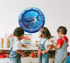 Whale Shark | Cartoon Porthole Window Wall Decal