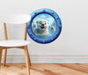 Little Polar Bears 1 | Cartoon Porthole Window Wall Decal