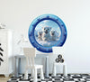 Little Polar Bears 2 | Cartoon Porthole Window Wall Decal