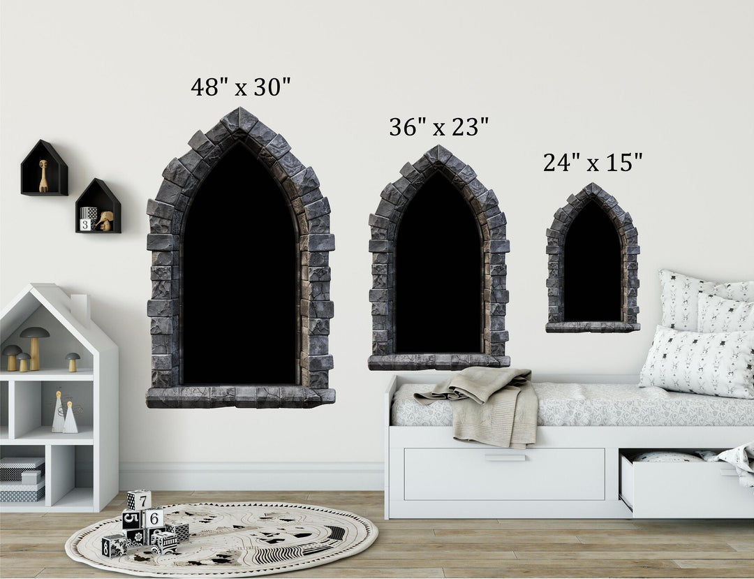 CastleScape Mythical Ice Dragon | Castle Window Wall Decal