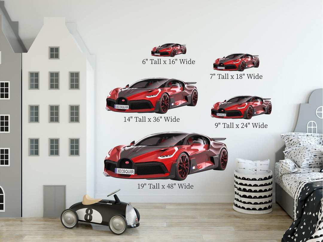 Bugatti Divo Ladybug Car Wall Decal
