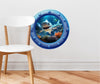 Baby Tiger Shark | Cartoon Porthole Window Wall Decal