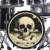 Decal Astrological Skull Bass Drum Head Skin Decal - Graphic Drumhead Sticker for Drum Kit Customization - Durable, Easy Apply - Made in USA