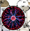Decal Plasma Ball Bass Drum Head Skin Decal - Graphic Drumhead Sticker for Drum Kit Customization - Durable, Easy Apply - Made in USA