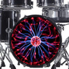 Decal Plasma Ball Bass Drum Head Skin Decal - Graphic Drumhead Sticker for Drum Kit Customization - Durable, Easy Apply - Made in USA