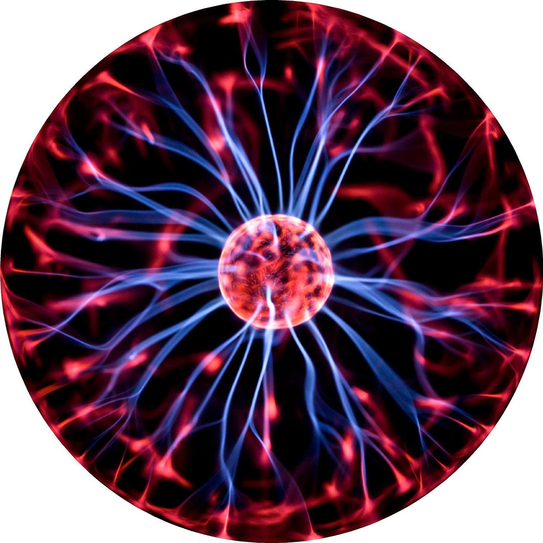 Decal Plasma Ball Bass Drum Head Skin Decal - Graphic Drumhead Sticker for Drum Kit Customization - Durable, Easy Apply - Made in USA