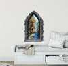 CastleScape Curious Baby Dinosaur | Castle Window Wall Decal