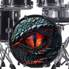 Decal Dragons Eye Bass Drum Head Skin Decal - Graphic Drumhead Sticker for Drum Kit Customization - Durable, Easy Apply - Made in USA