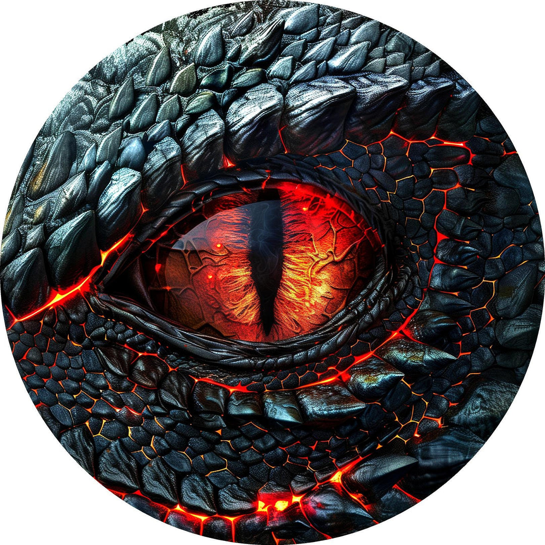 Decal Dragons Eye Bass Drum Head Skin Decal - Graphic Drumhead Sticker for Drum Kit Customization - Durable, Easy Apply - Made in USA