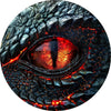Decal Dragons Eye Bass Drum Head Skin Decal - Graphic Drumhead Sticker for Drum Kit Customization - Durable, Easy Apply - Made in USA