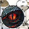 Decal Dragons Eye Bass Drum Head Skin Decal - Graphic Drumhead Sticker for Drum Kit Customization - Durable, Easy Apply - Made in USA