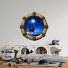 Ship In Moonlight | Pirate Ship Porthole Window Decal