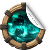 Ghost Ship at Night | Pirate Ship Porthole Window Wall Decal