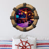 Pirate Tavern 2 | Pirate Ship Porthole Window Wall Decal