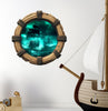 Ghost Ship at Night | Pirate Ship Porthole Window Wall Decal