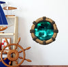 Ghost Ship at Night | Pirate Ship Porthole Window Wall Decal