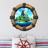 Pirate Island | Pirate Ship Porthole Window Wall Decal