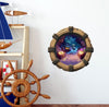 Treasure Cave | Pirate Ship Porthole Window Wall Decal