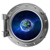 PortScape Earth 1 | Space Porthole Window Wall Decal